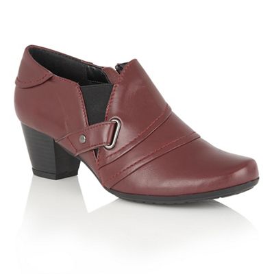 Lotus Red leather 'Celt' shoe boots